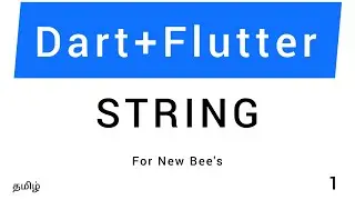 Dart Flutter | String | Tamil