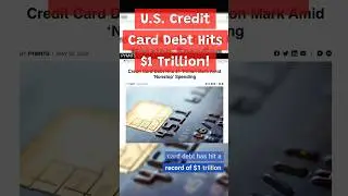 Credit Card Debt Hits $1 Trillion! 💸💳 #shorts