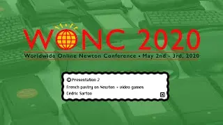 (DAY 1) Presentation 2, Cédric Sartoo: French pastry on Newton + video games