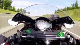 Kawasaki Ninja H2  Acelerando de  0 a 299km h + Som do escapamento AKRAPOVIC