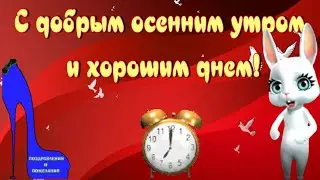 С утром добрым и прекрасным днем тебя! С добрым утром!
