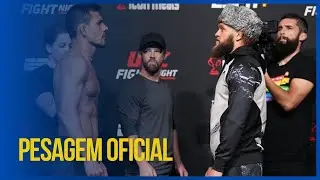 Rafael Dos Anjos vs  Rafael Fiziev Pesagem Oficial