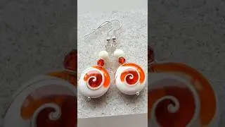 Beautiful shell and cubic zirconia earrings