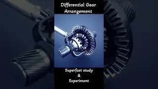 Differential Gear Arrangement #youtubeshorts #shortsvideo #DifferentialGear
