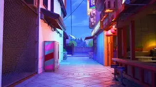 Seaport City [Night] | Fortnite Ambience