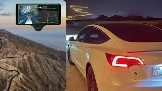 OpenPilot Experimental Mood on Tesla Model 3 HW3 from Jebel Hafeet