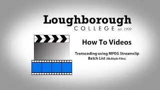 How To - Transcode Multiple Files - MPEG Streamclip Batch List