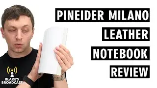 Pineider Milano Leather Notebook Review 4K