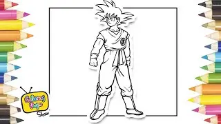 Dragon Ball Goku / Dragon Ball Z / Oddly Satisfying Speed Coloring with Marker Pen and Upbeat Music