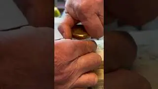 DEMO how to straighten a creased silver hammered coin