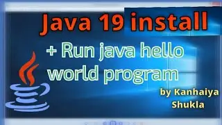 jdk 19 install and run java first program in cmd // #kshightech