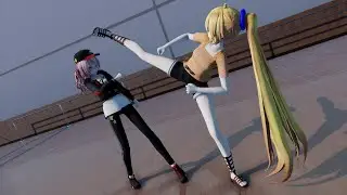 [MMD Fight] Teto VS Neru (Round 1) [DL Links]