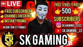 🔴LIVE 500 SUBSCRIBER PROMOTION FREE ! FREE ! FREE !