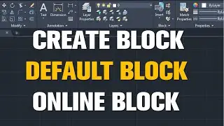 Blocks || Online Blocks || Default Blocks || AUTO CAD (Part 1)