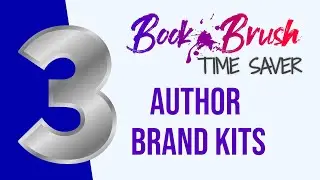 THREE Author Brand Kits in Book Brush 🤯 Quickly design on-brand graphics!