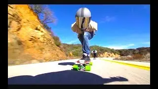 Epic downhill longboarding by Brandon DesJarlais!