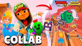 BRAWL STARS en SUBWAY SURFERS 😱 PRUEBO LA COLABORACIÓN (CARRERITAS) 👟