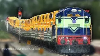 RARE FREIGHT Trains | Trucks & Cars on Train | Automobile Rail Transport | Indian Railways