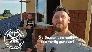 Gaube | Die letzte Wand der Gaube wird gemauert !