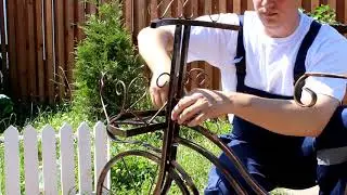 Кованый велосипед для цветов ХИТСАД
