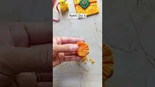 Diy 6 Rakhi making with wool | how to make rakhi at home | rakhi making | #rakhi #shorts #diy