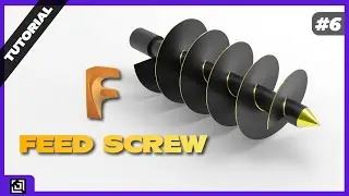 How to design a Feed Screw? | Fusion 360 Tutorial | ItsmadeEZy