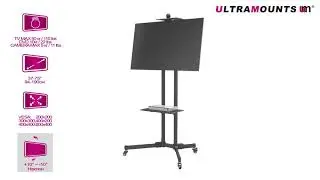 UltraMounts UM262. Установка телевизора с  помощью напольной мобильной стойки UM262