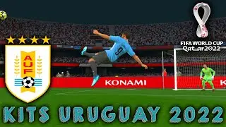 Kits De Uruguay | Copa Mundial de Fútbol Qatar 2022 | Pes 2016 pc