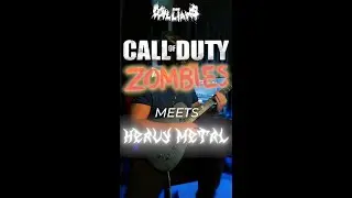 COD Zombies Meets METAL! (Damned) - Full song on my channel! | #shorts #callofduty #guitar #metal