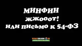 Минфин жжооот  или еще одно письмо к 54-фз