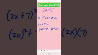 Can you simplify this binomial? #math #mathshorts #algebra #polynomials