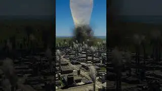 ADA BADAI BESARRR, BEBERAPA BANGUNAN INDUSTRI SAMPAI HANCUR#citiesskylines2 #citiesskylinesgameplay