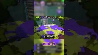 3-kill wipeout in Rainmaker | #splatoon3 #gaming #killstreak