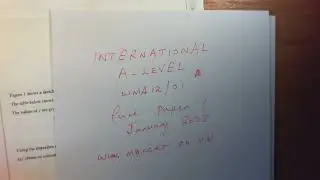 International A Level Maths, Pure 1, January 2023