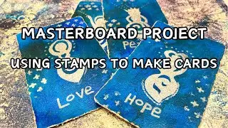 MAKING CARDS WITH STAMPS : MASTERBOARD PROJECT : GODDESS CARDS #mixedmedia