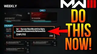 *EASY!* How To Get 20 Clean Kills With Iron Sights Equipped To A Marksman Rifle in MW3!