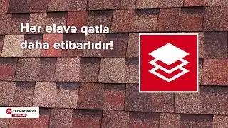 Çox qatlı dam örtükləri Texnonikol Şinglasın reklam çarxı (az)