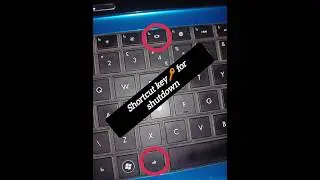 how to Laptop shutdown shortcut key🔑how to power off  pc with shortcut key #viral #pc #shortsvideo