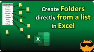 create folders with excel list | how to create multiple folders at once using a batch file