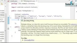 String Array Multiple. Tutorial 151 en Español. Desarrollo de Aplicaciones Android.
