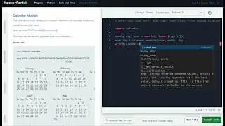 Hackerrank Python Solution #1 Calendar - Python: Calendar Module