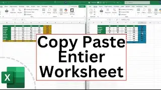 How to Copy Paste Entire Worksheet With Formulas and Settings in Excel