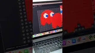 Building LEGO Red Pac-Man Ghost!