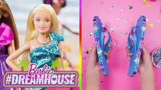 Barbie Россия | Самодельные разноцветные 🌈 кубики льда и блестящие сандалии! | 