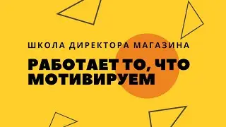 Работает то, что мотивируем. Школа Директора Магазина