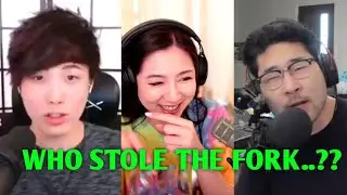 SYKKUNO AND LESLIE STOLE A FORK FROM A HOTEL.. (ALL POVS)