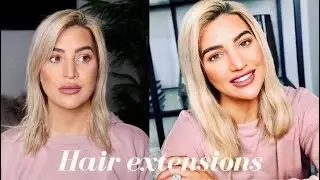 CLIP IN EXTENSIONS TUTORIAL| SHORT HAIR + VOLUME