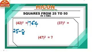 Square tricks from 25 to 50