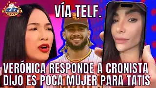Verónica responds to columnist who said she's not good enough for Tatis and clarifies romance rumors