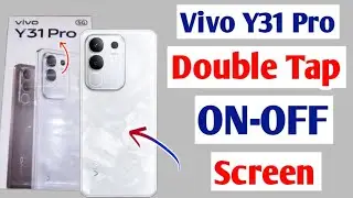 Vivo Y31 Pro Double Tap ON/off screen setting | How to double tap to turn on-off screen in vivo y31